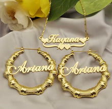 Cargar imagen en el visor de la galería, Set de Algollas y Cadena Personalizada