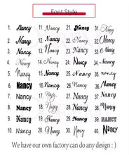 Cargar imagen en el visor de la galería, Pendientes de bambú personalizados de acero inoxidable para mujer, aro de corazón, joyería personalizada con nombre, pendientes con letras, regalo para mamá