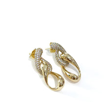 Cargar imagen en el visor de la galería, Aretes elegante de eslabón