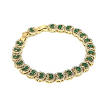 Cargar imagen en el visor de la galería, Brazalete decorado en verde
