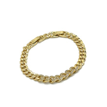 Cargar imagen en el visor de la galería, Pulsera eslabones cubanos con circonita

