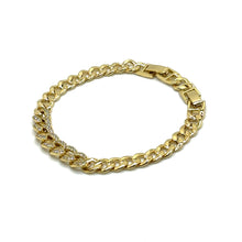Cargar imagen en el visor de la galería, Pulsera eslabones cubanos con circonita
