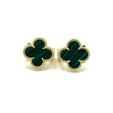 Cargar imagen en el visor de la galería, Clover Earrings green
