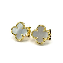 Cargar imagen en el visor de la galería, Clover nácar Earrings Gold
