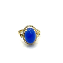 Cargar imagen en el visor de la galería, Anillo piedra azul ópalo
