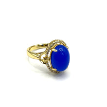 Cargar imagen en el visor de la galería, Anillo piedra azul ópalo
