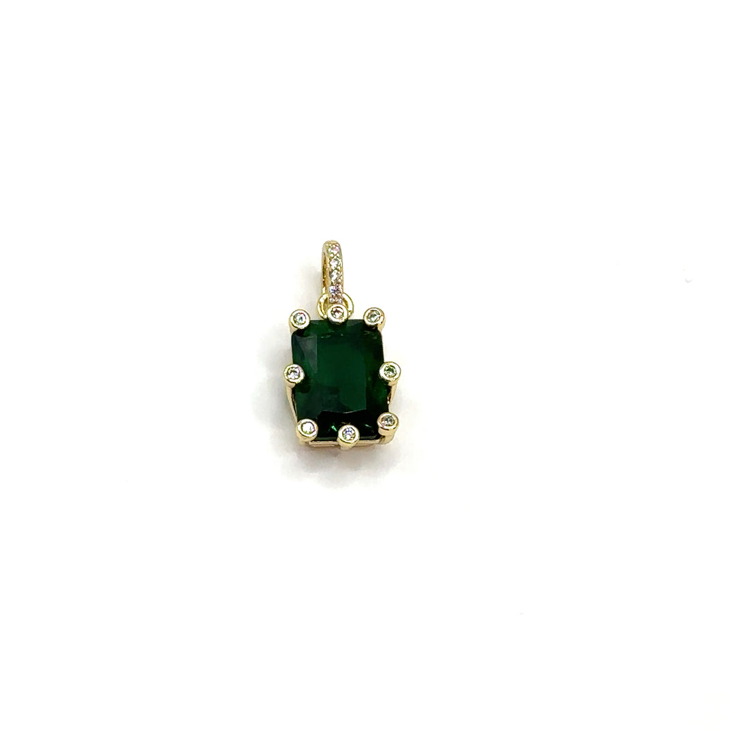 Green cristal charms