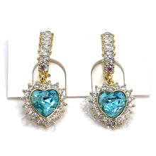 Cargar imagen en el visor de la galería, Blue Earrings heart
