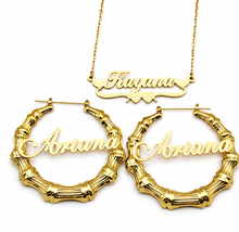 Cargar imagen en el visor de la galería, Set de Algollas y Cadena Personalizada
