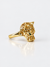 Cargar imagen en el visor de la galería, Panter Ring gold plated 14 k
