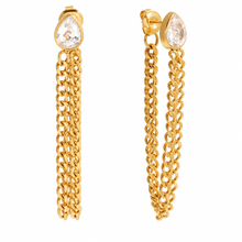 Cargar imagen en el visor de la galería, Chain earrings stainless steel PVD 18 k
