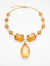 Cargar imagen en el visor de la galería, Collar de Cristales color champagne

