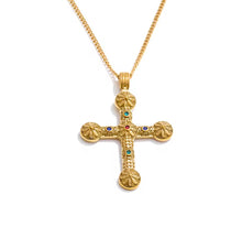 Cargar imagen en el visor de la galería, Cross necklace stainless Steel estilo vintage
