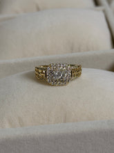 Cargar imagen en el visor de la galería, Princess ring Gold Plated 14 k
