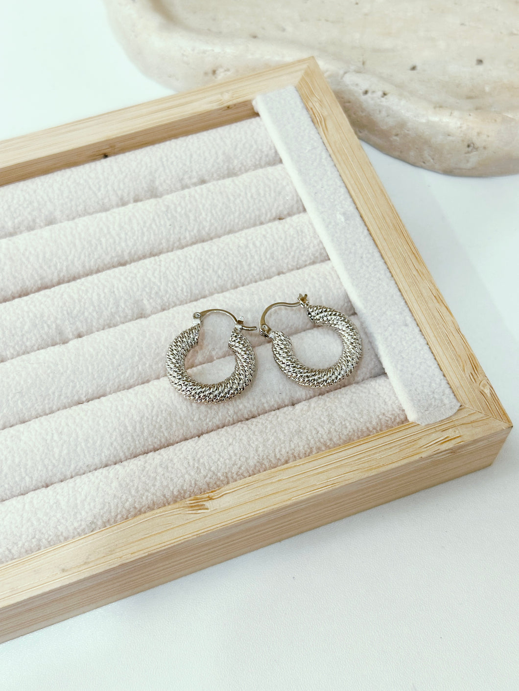 Silver hoops