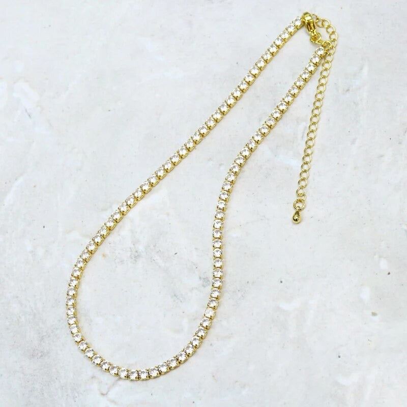 Collar tenis gold