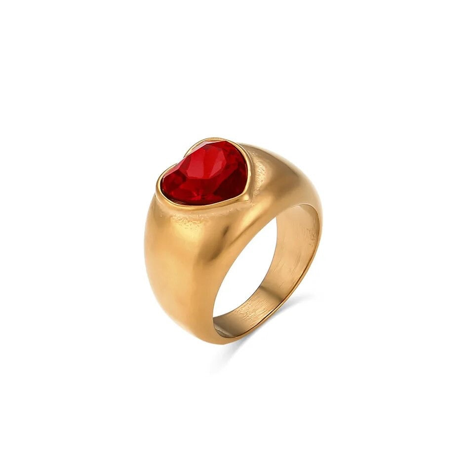 Rubí Heart Ring