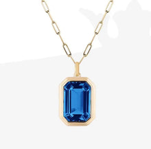 Cargar imagen en el visor de la galería, Paper clip con piedra azul
