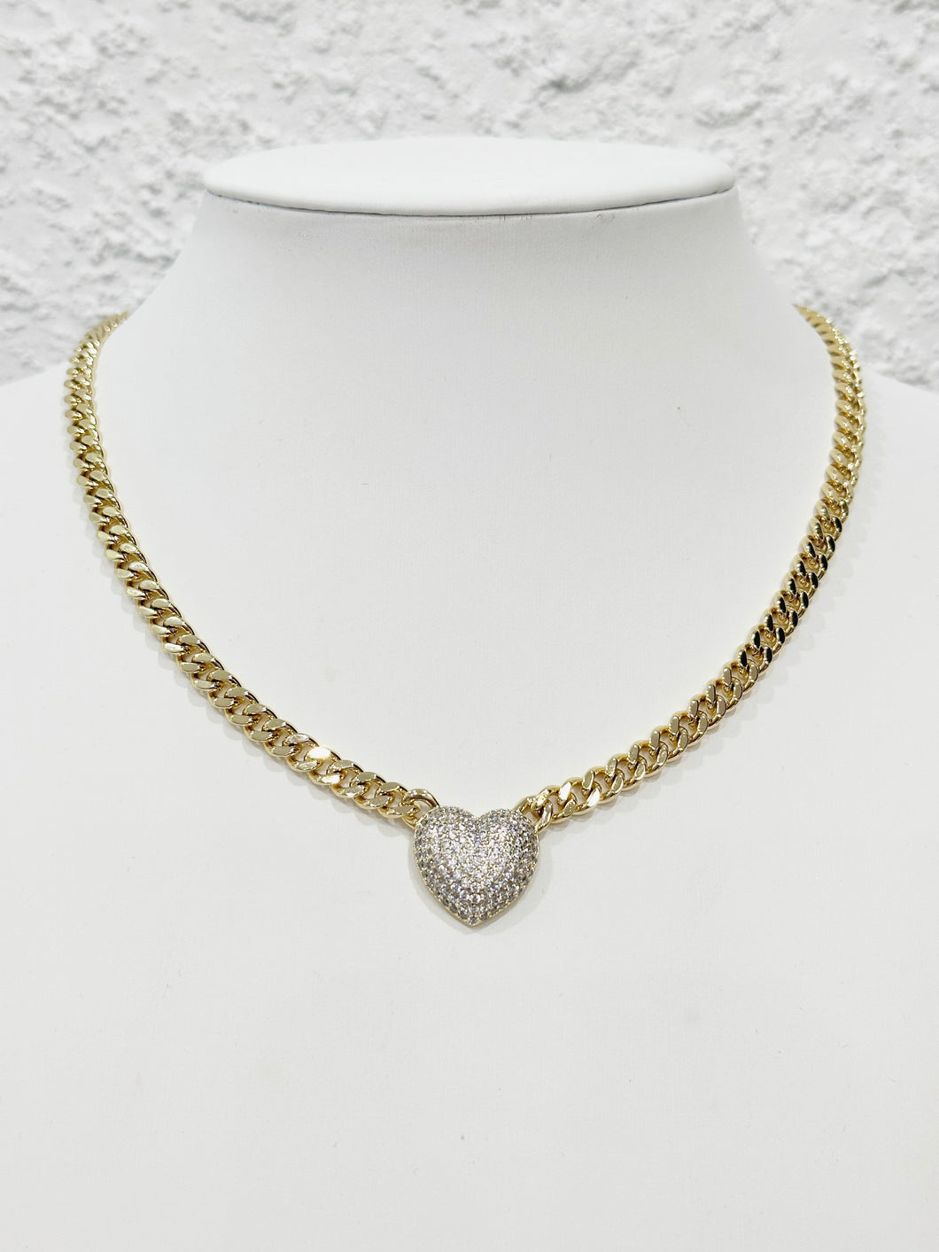 Cuban link with heart