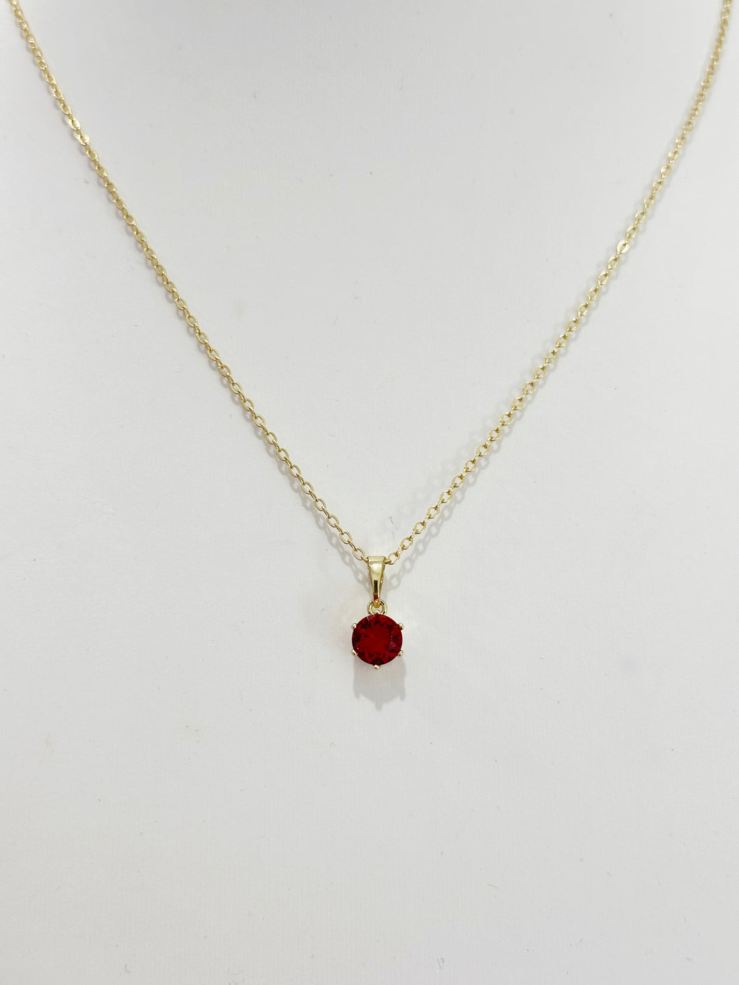 Ruby stone necklace