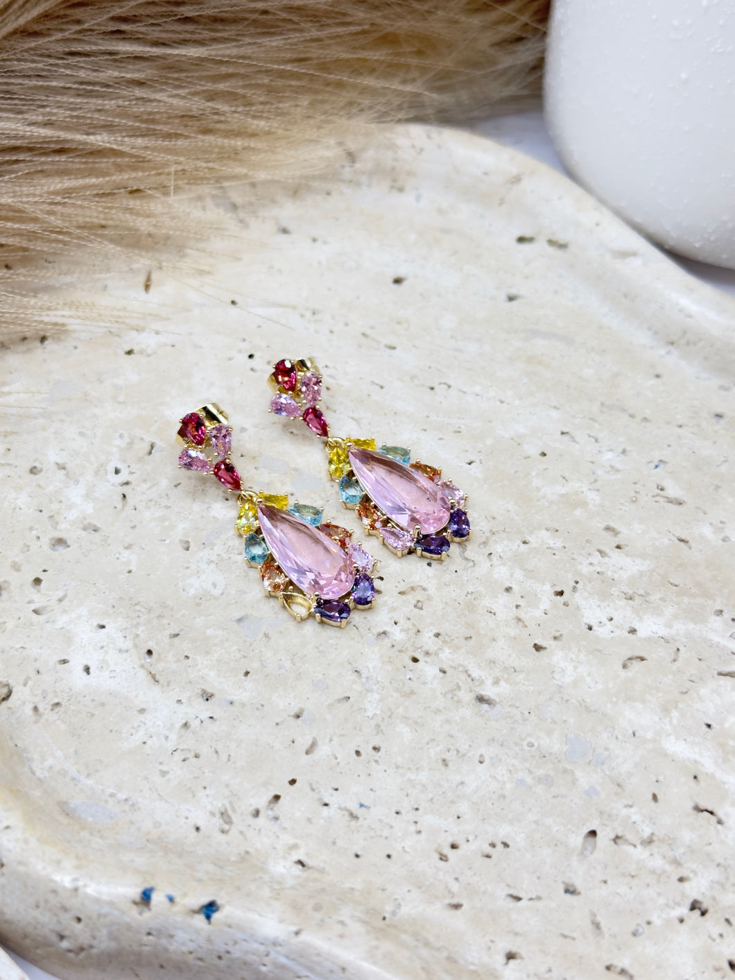 Colors stone Earrings