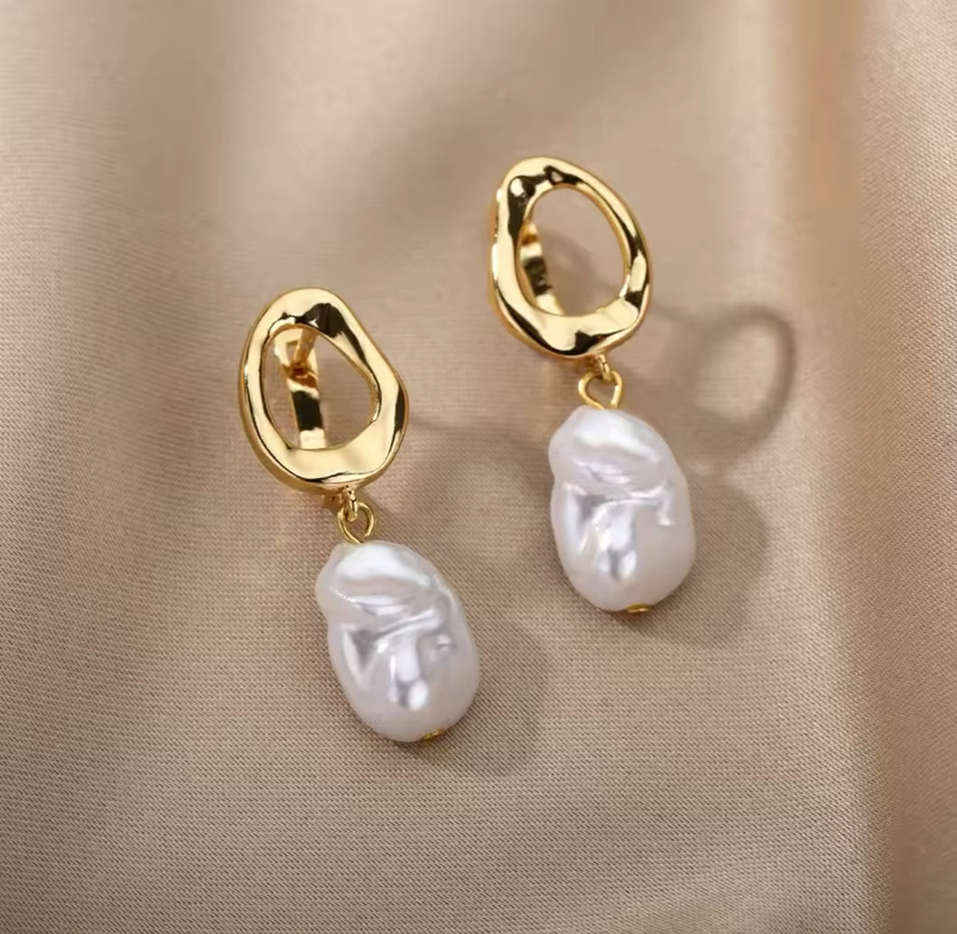 Aretes de perlitas