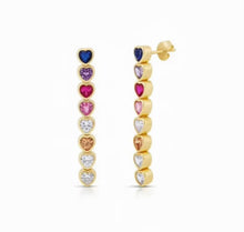 Cargar imagen en el visor de la galería, Heart colors stud

