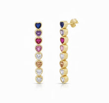 Cargar imagen en el visor de la galería, Heart colors stud
