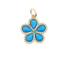 Cargar imagen en el visor de la galería, Turquesa flower ( size pequeño)
