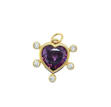 Cargar imagen en el visor de la galería, Purple Heart pendant
