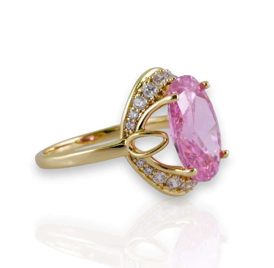 Anillo de Piedra Rosa