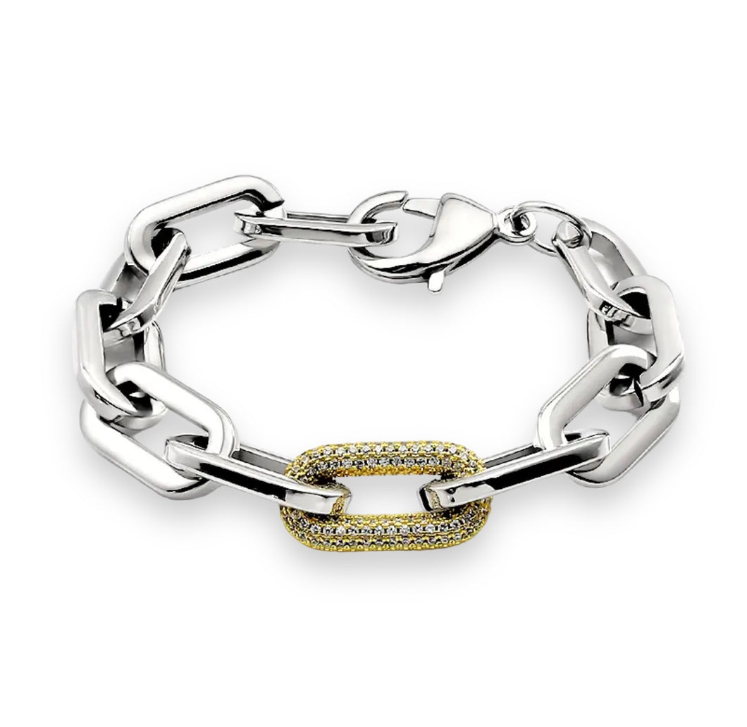 Silver Clip brazalete