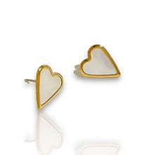 Cargar imagen en el visor de la galería, Earrings heart nácar
