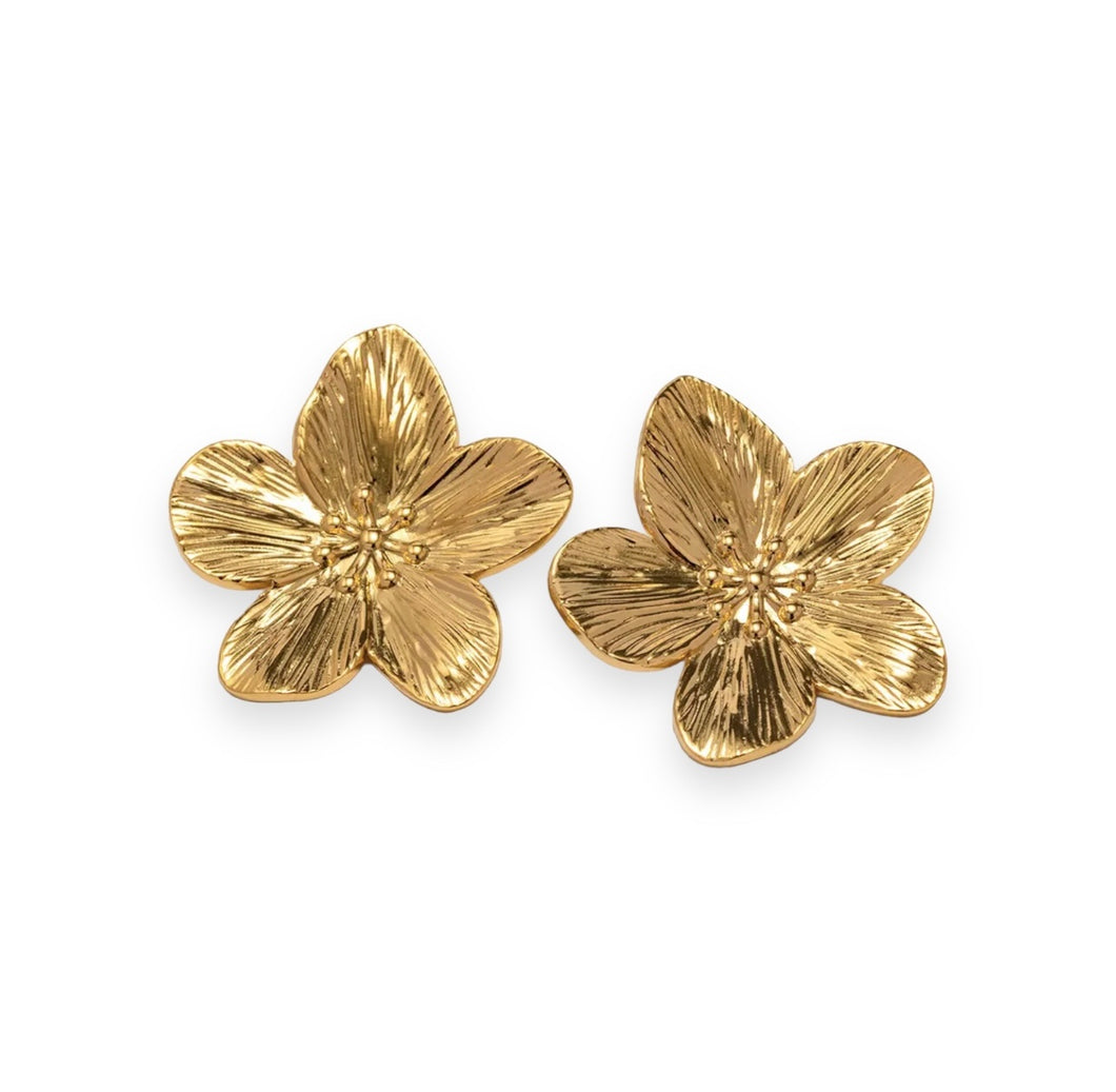 Aretes de moda de flor