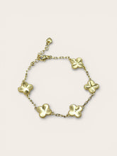 Cargar imagen en el visor de la galería, Gold clover brazalet
