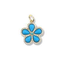 Cargar imagen en el visor de la galería, Turquesa flower ( size pequeño)
