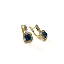Cargar imagen en el visor de la galería, Blue stone Earrings

