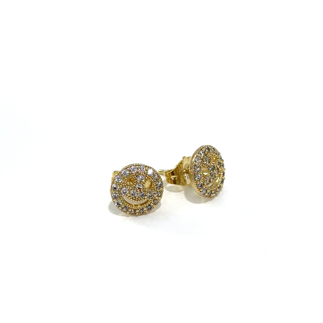 Emoji stud Gold Plated 14 k