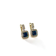 Cargar imagen en el visor de la galería, Blue stone Earrings
