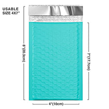 Cargar imagen en el visor de la galería, Metronic Teal Bubble Mailers 4x8 Shipping Bags
