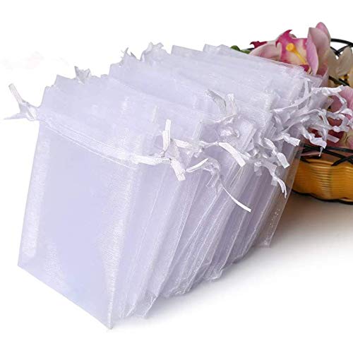 100PCS Premium Sheer Organza Bags