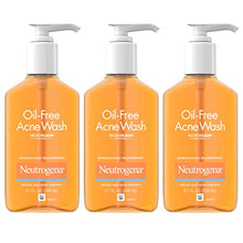 Cargar imagen en el visor de la galería, Neutrogena Oil-Free Acne Fighting Face Wash, Daily Cleanser with Salicylic Acid Acne Treatment, 9.1 Fl Oz (Pack of 3)
