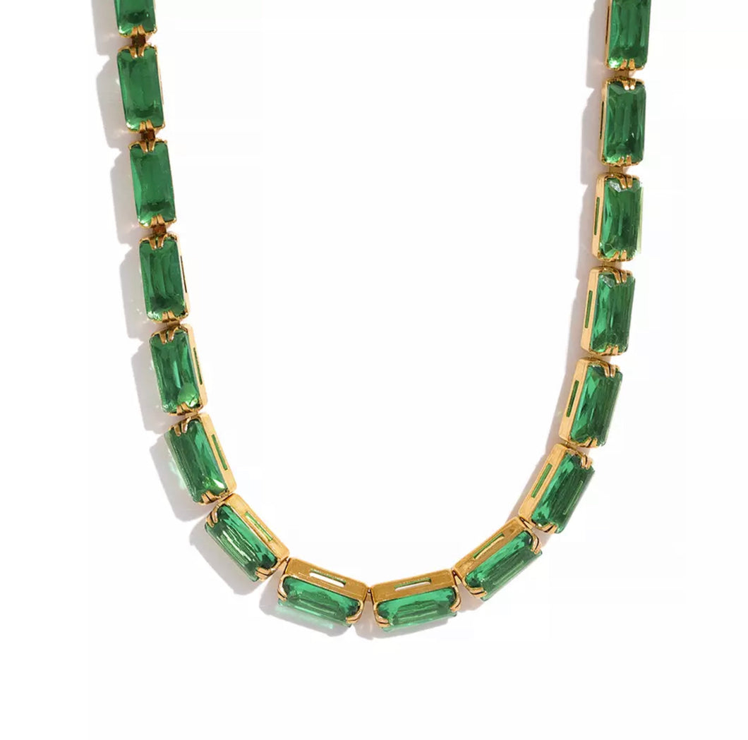 Tenis Verde Necklace