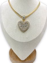 Cargar imagen en el visor de la galería, Baguette Heart Necklace
