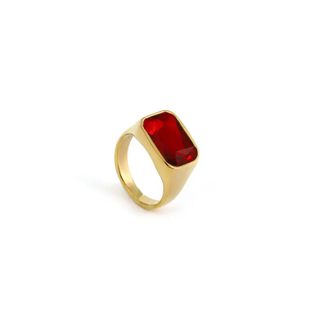 Rubí square Ring