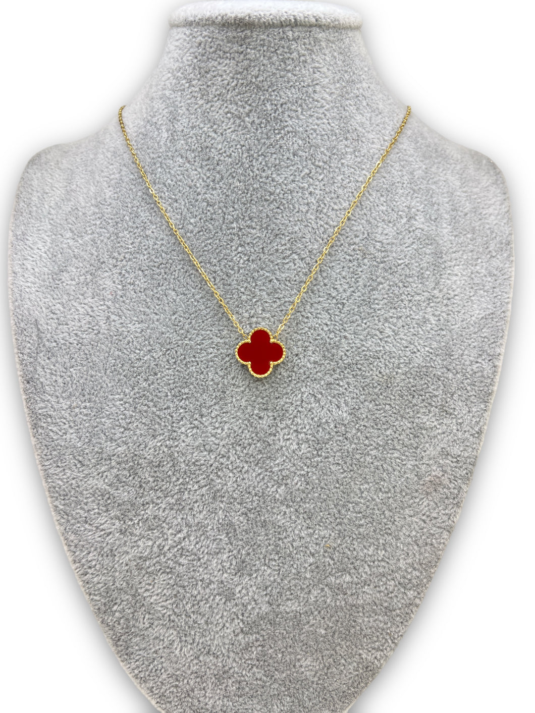 Red Flower Necklace